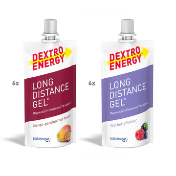 DE Long distance gel cenově výhodné balení 12ks. (6x mango+6x lesní ovoce