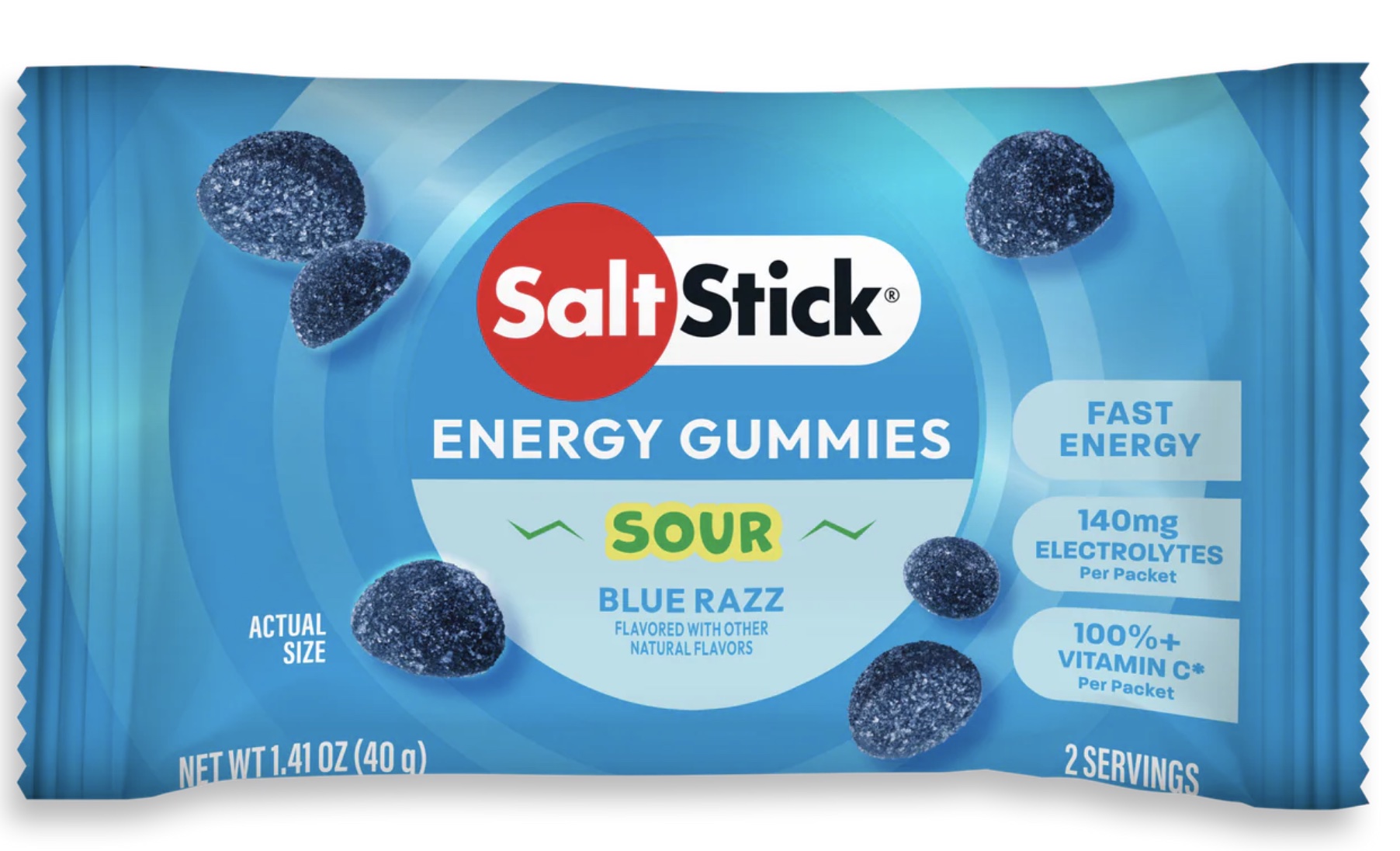 Saltstick energy gums blue razz